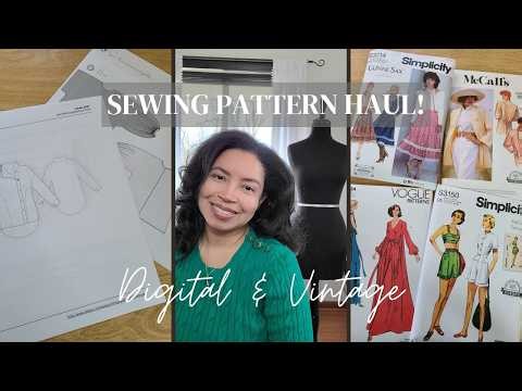 Sewing pattern haul! Digital and Vintage patterns