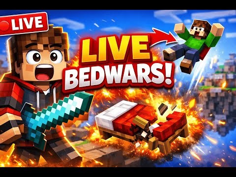 🔴 Minecraft BedWars LIVE 😱 | Every Match = WAR!