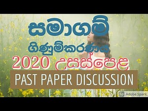 2020 A/L Company Accounting Past Paper Discussion
