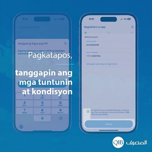 Registration - QIB Lite App - Tagalog