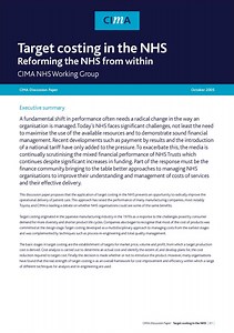 Target costing in the NHS