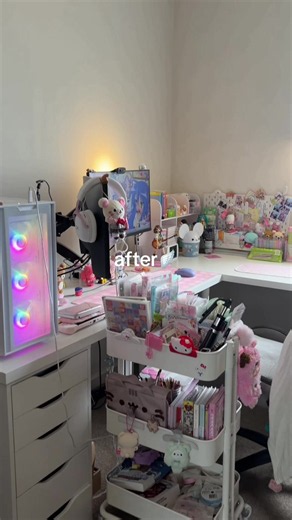 Desk Setup Makeover: Before & After Small Space Desk Tour