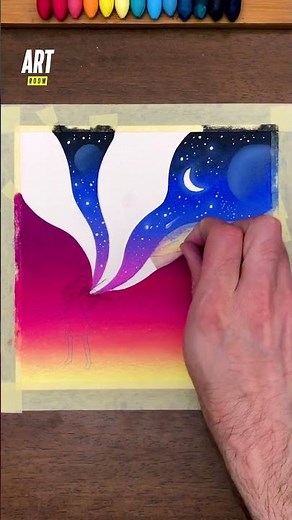 Step by step oil pastels tutorial 🖍️