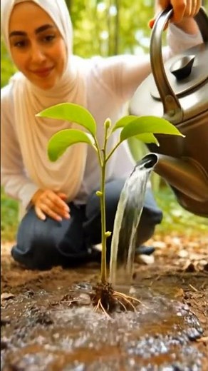 Kindness in Action: A Woman Plants an Apple Tree for the Community #viral #shorts