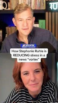 How Stephanie Ruhle is REDUCING stress in a 'news vortex'