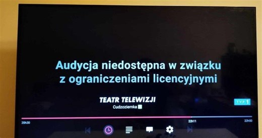 Część kanałów i treści TVP nie działa w Canal  online
