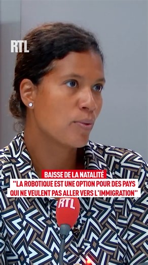 Baisse de la natalité : "La robotique est une option pour des pays qui ne veulent pas aller vers l'immigration" Anne-Sophie Alsif, enseignante en économie à la Sorbonne, au micro d'Anne-Sophie Lapix #OnRefaitLeMonde | RTL