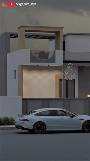 🏡RESIDENTIAL BUILDING DESIGN MODEL TO RENDER VIEW #shorts #youtubeshorts #3ddesign