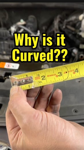 Why is the mark curved?