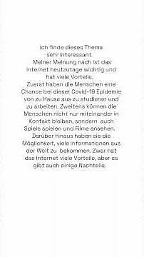 Teil 2 Schreiben - B1 Deutsch Prüfung. Vor- und Nachteile vom Internet.