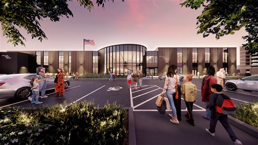 Fly-through animations take viewers inside renovated Appleton library