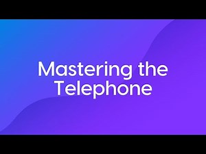Mastering the Telephone – Basic Skills, Part One Course Trailer