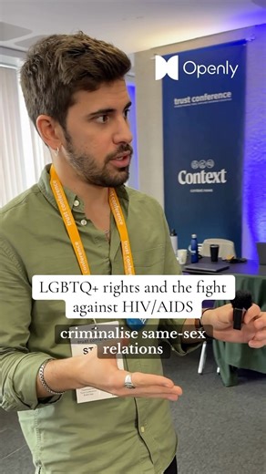 Openly on Instagram: "Across the world, 63 countries criminalise consensual same-sex relations between adults, according to the Human Dignity Trust. At Trust Conference in London we asked Elani Nassif from the @globalfund about the impact of these laws in the fight against HIV/AIDS. #lgbtqrights #lgbtnews #hiv #tc2024"