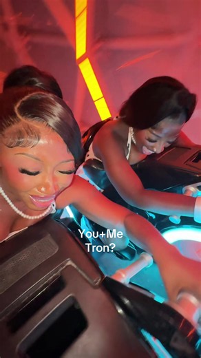 This was so fun but baby I was so scared 🤣 | tron ride disney world