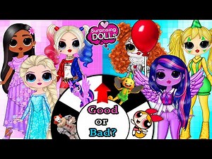 Encanto, Harley Quinn, Elsa, Anna, Mavis, Ladybug Good vs Bad Switch Up - DIY Paper Dolls & Crafts