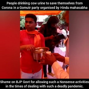 47K views · 1.5K reactions | This is India 2020. Drinking cow urine to save themselves from corona. | Inquilab India | Facebook