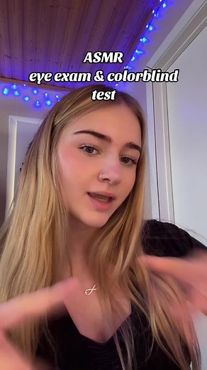 ASMR Eye Exam and Color Blind Test for Relaxation and Entertainment