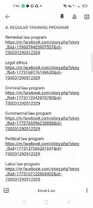 TOPICAL BAR QUESTIONS AND ANSWERS WITH BAR COACHING Online practical exercises for 2021bar patterned to a computerized bar examination. HOW THE TRAINING GOES? From waiting for the BQAS to arrive to actual bar evaluation and coaching. Watch the video. Check out the innovative way of studying for the 2021Bar. A. REGULAR TRAINING PROGRAM Remedial law program https://m.facebook.com/story.php?story_fbid=1796079403907507&id=730031290512329 Legal ethics https://m.facebook.com/story.php?story_fbid=17731