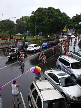 World Naked Bike Ride Byron Bay 2016