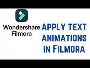 How To apply text animations in Filmora