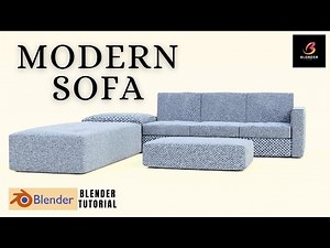 Sofa Modeling Blender Tutorial.
