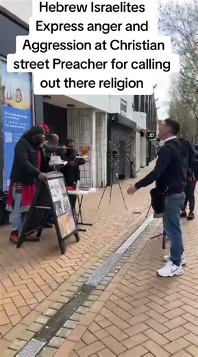 Hebrew Israelites fume at Christian street Preacher