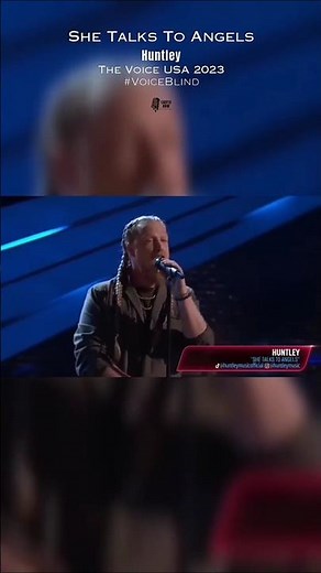 She Talks to Angels (The Voice USA 2023) | Huntley #voiceblind #huntley #lovesong #stopwar