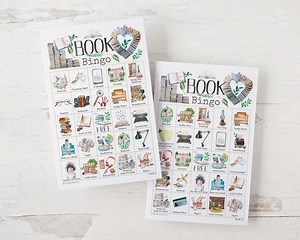 Book (love) Bingo - 50 PRINTABLE Unique Cards. Instant Digital Download PDF. Fun Activity for Book-themed Bridal Showers, Birthdays & Clubs. - Etsy