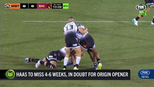 Injured Haas in doubt for Origin opener