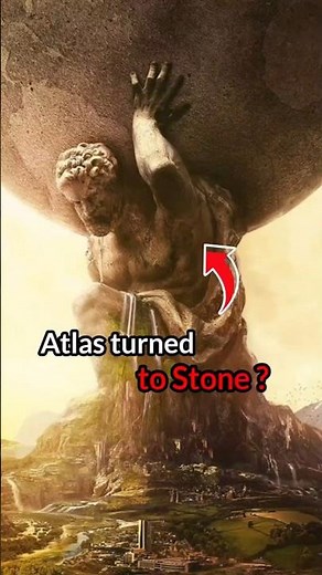 How did Perseus turn Atlas into stone in Greek mythology ? #shorts #godofwar #kratos