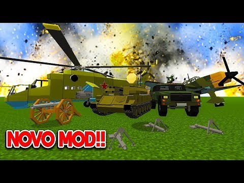 O MELHOR *MOD* DE GUERRA NO MINECRAFT!! *novas armas, bombas, tanques e muito mais) ‹‹ JHONy3 ››