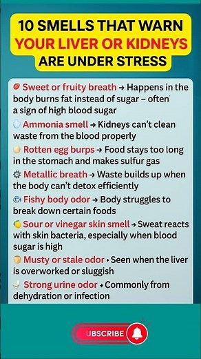 10 Body Smells That Reveal Liver or Kidney Problems | Prime Wellness