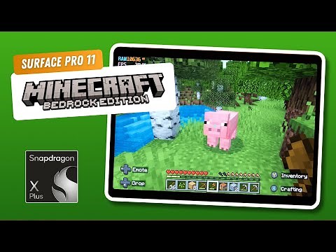 Minecraft (Bedrock) — Surface Pro 11 (Snapdragon X Plus 16GB) — FPS Performance Test