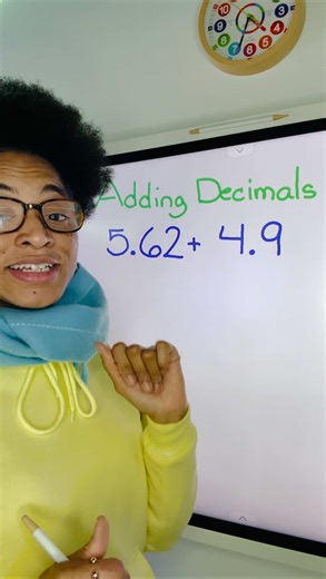 Let’s talk about Adding Decimals! Are we lining up our decimals? Absolutely! #addingdecimals #middleschoolmath #mrsfinneymath #learnontiktok #mathhelp