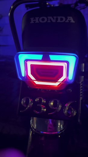 Order this beautiful backlight for your 125 and CD 70 bikes with lava indicators 😍 #CapCut #bikelover #stylishspectrum