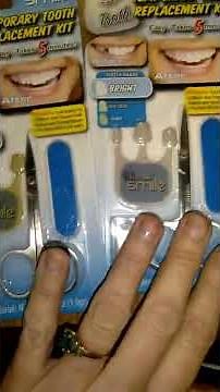 instant smile temporary tooth replacement kit natural dark & bright