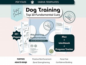 Dog Training Plan | Positive Reinforcement | Essential Puppy & Adult Training Guide | Instant Download | Editable Canva Handout Template - Etsy UK