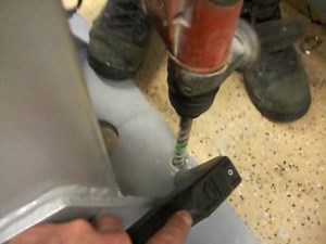 Drilling anchor holes in concrete for 2 post 12,000 lb hydraulic vehicle hoist
