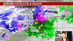 A First Alert to the rain, sleet and snow that is falling around the area. Most of it should melt on the roads but some slick spots are possible right during the drive. It will easily stick on the grassy surfaces as it falls most of the morning. | Rusty Lord