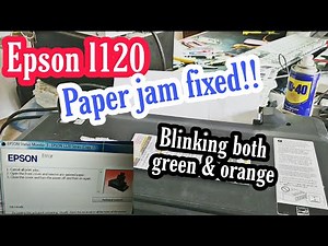 Epson L120 paper jam error solution