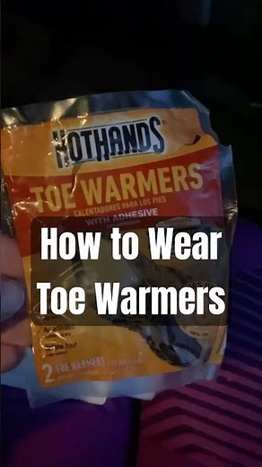 HotHands: how to wear toe warmers properly. #toewarmers #bodywarmers #hothands #staywarm #shorts
