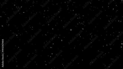 Realistic falling snowflakes with varying depths of field, perfect for video editing, motion graphics, and festive holiday overlays. Blend into your footage using "Screen" or "Add" transparency modes.