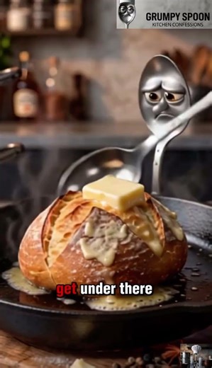 CAN A SPOON MAKE GRILLED CHEESE? #GrumpySpoon #Shorts #GrilledCheese