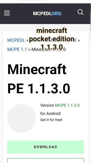 minecraft pocket edition apk 1.1.3.0