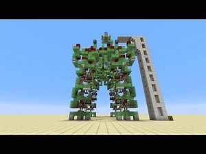 Controllable Walking Robot with TNT Cannon [No Commandblocks/Mods] in Minecraft