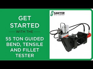 55 Ton Guided Bend , Tensile and Fillet Tester (273-55FT) - Video Manual