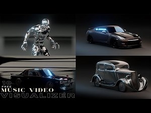 (Free To Use) Music Video Visualizer • Rap Visual • Free 3d Visual