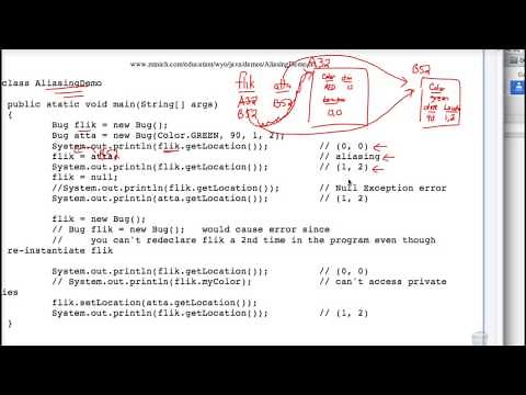 Java Aliasing Demo 1