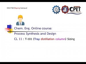 Class Lecture No 11 - T-101 (Tray distillation column) sizing