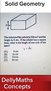 CXC|CSEC|MATHS VOLUME SOLID GEOMETRY #dellymathsconcepts #cxcmaths #fast #gcse